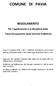COMUNE DI PAVIA REGOLAMENTO. Per l applicazione e la disciplina della Tassa Occupazione Spazi ed Aree Pubbliche