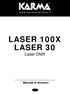 LASER 100X LASER 30 Laser DMX Manuale di istruzioni