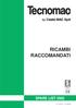 RICAMBI RACCOMANDATI. ISO 9001 Cert. N 0412/2. Cod /0-11/02 - Rev. 002