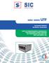 SERIE SERIES UTF CATALOGO TECNICO TECHNICAL CATALOGUE