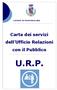 COMUNE DI POMPIANO (BS) Carta dei servizi dell Ufficio Relazioni con il Pubblico U.R.P.