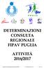 Determinazioni Consulta Regionale FIPAV Puglia - Attività 2016/2017 Ver. 1.0 del 29/06/ :06 Pag. 1 di 16