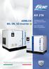 AX 216. AIRBLOK BD, DR, SD Inverter. Compressori d aria super silenziati rotativi a vite. Super silent rotary screw air compressors