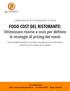 FOOD COST DEL RISTORANTE: