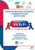 PRIMO WORKSHOP DI ECONOMIA E FARMACI PER L HIV WEF-HIV 2014