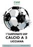 1 CAMPIONATO UISP CALCIO A 5 LICCIANA