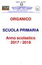 ORGANICO SCUOLA PRIMARIA