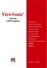 ViewSonic. PJ1158 LCD Projector. - User Guide. - Guide de l utilisateur. - Bedienungsanleitung. - Guía del usuario. - Guida dell utente