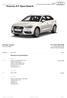 Nuova A3 Sportback. Nuova A3 Sportback. Audi Configurator. Motore. Esterni. Interni. Prodotto nr. Descrizione Prezzo