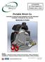 Portable Winch Co. PORTABLE CAPSTAN GAS-POWERED PULLING WINCHES TM PCW5000 e PCW5000-HS (Alta velocità) MANUALE D'USO