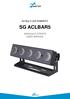 Acl Bar 5 LED RGBW/FC SG ACLBAR5 MANUALE UTENTE USER MANUAL