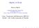 Algebra di Boole. Roberto Maieli. Università degli Studi Roma Tre  maieli/teaching