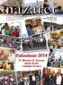 Calendario 2014 Il Ministero di Nazaret: ideale di vita e impegno di opere