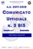 Comunicato Ufficiale n. 3 BIS