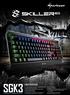 SGK3 CARATTERISTICHE ILLUMINATED GAMING KEYBOARD