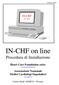 IN-CHF on line Procedura di Installazione