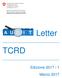 Letter TCRD Edizione 2017 / 1 Marzo 2017