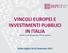 VINCOLI EUROPEI E INVESTIMENTI PUBBLICI IN ITALIA. Claudia Ferretti Giuseppe Gori Patrizia Lattarulo