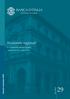 Economie regionali. L'economia della Liguria. Aggiornamento congiunturale