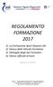 REGOLAMENTO FORMAZIONE 2017