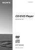 (1) CD/DVD Player. Istruzioni per l uso DVP-NS Sony Corporation