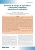 Richieste di energia in agricoltura: valutazione comparata energetica ed emergetica