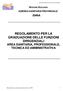 REGOLAMENTO PER LA GRADUAZIONE DELLE FUNZIONI DIRIGENZIALI AREA SANITARIA, PROFESSIONALE, TECNICA ED AMMINISTRATIVA