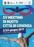 XV MEETING DI NUOTO CITTÀ DI COSENZA