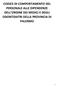 CODICE DI COMPORTAMENTO DEL PERSONALE ALLE DIPENDENZE DELL ORDINE DEI MEDICI E DEGLI ODONTOIATRI DELLA PROVINCIA DI PALERMO