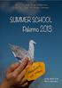 SUMMER SCHOOL Palermo 2013