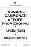 INDIZIONE CAMPIONATI e TROFEI PROMOZIONALI