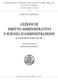 LEZIONI DI DIRITTO AMMINISTRATIVO E SCIENZA D AMMINISTRAZIONE