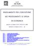 REGOLAMENTO PER L ESECUZIONE DEI PROCEDIMENTI DI SPESA IN ECONOMIA
