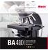 BA410. Microscope. Clinical&Lab Platform