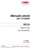 Manuale utente RS 24. per il modello CE Caldaia murale solo riscaldamento RS 24-RAD-ITA-MAN.UT DIGITECH_TR-MIAH6-E04