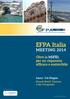 EFPA Italia MEETING Oltre la MiFID, per un risparmio efficace e sostenibile. Lecce 5-6 Giugno. Grand Hotel Tiziano e dei Congressi