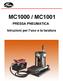 MC1000 / MC1001 PRESSA PNEUMATICA. Istruzioni per l uso e la taratura