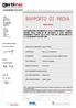 LUOGO E DATA DI EMISSIONE: Faenza, 01/10/2014. COMMITTENTE: PDG S.n.C. di Pica Nicola & C. NORMATIVE APPLICATE: ASTM E 1530