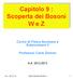 Capitolo 9 : Scoperta dei Bosoni W e Z