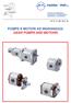 POMPE E MOTORI AD INGRANAGGI GEAR PUMPS AND MOTORS