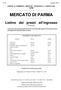 N giugno 2003 CAMERA DI COMMERCIO, INDUSTRIA, ARTIGIANATO E AGRICOLTURA PARMA MERCATO DI PARMA. Listino dei prezzi all'ingrosso IVA esclusa