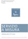 SERVIZIO A MISURA MANUALE D USO. Guida all uso dell applicazione web per invio ordini del servizio A Misura