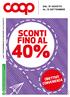 40% SCONTI FINO AL. dal 31 agosto al 13 settembre. nei supermercati di coop reno  stampato su carta premiata con etichetta ambientale