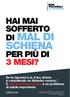 SCHIENA HAI MAI SOFFERTO DI MAL DI PER PIÙ DI 3 MESI?