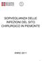 SORVEGLIANZA DELLE INFEZIONI DEL SITO CHIRURGICO IN PIEMONTE