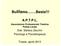 Bull A.P.T.P.L. Dott. Stefano Zecchin Psicologo e Psicoterapeuta. Trieste, aprile Associazione Professionale Triestina Polizia Locale