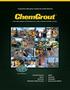 Presentazione della gamma completa dei prodotti ChemGrout