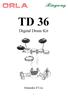 TD 36. Digital Drum Kit. Manuale d Uso