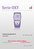 Serie OXY. The Future Starts Now. Ossimetro portatile OXY 70. %O 2 / mg/l / Temp. / mbar. Sensore ottico