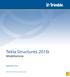 Tekla Structures 2016i. Modellazione. settembre Trimble Solutions Corporation